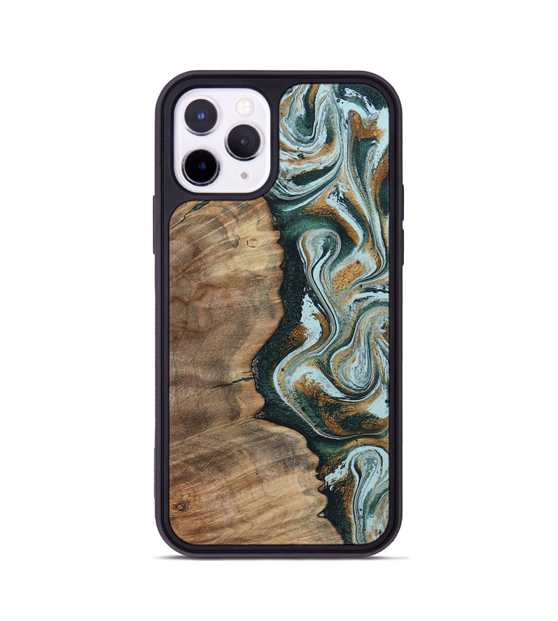 iPhone 11 Pro Wood Phone Case - Clement (Green, 794586)