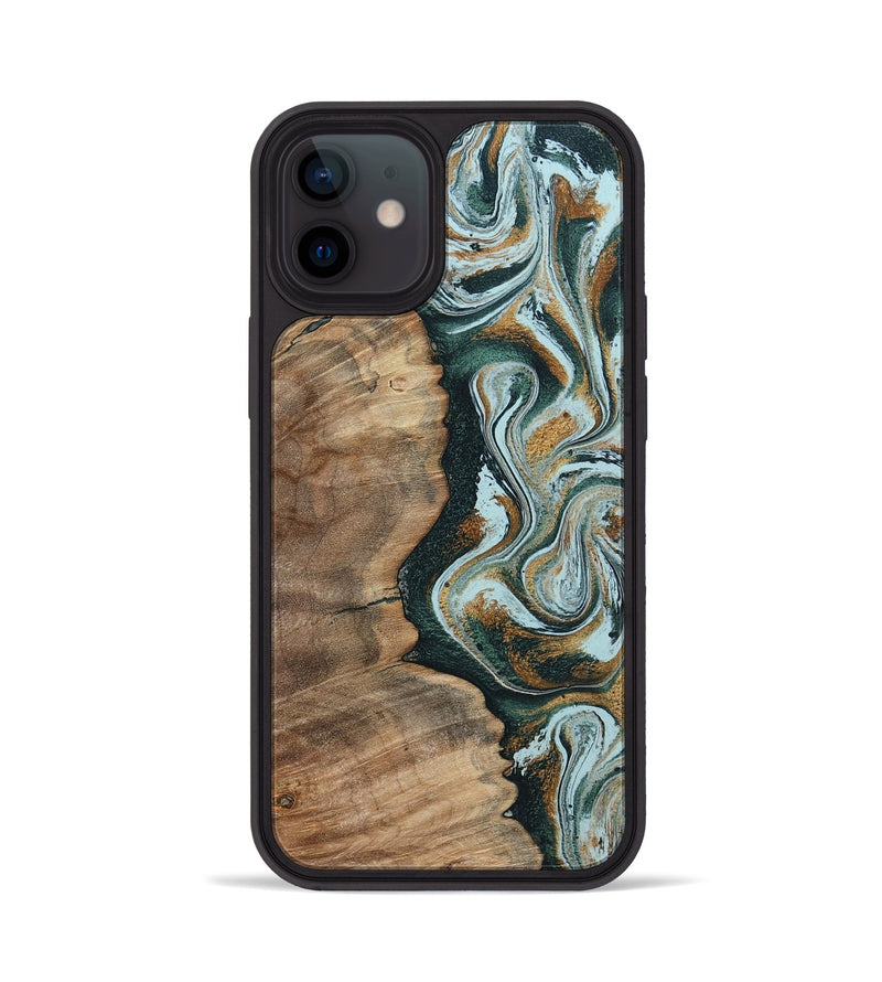 iPhone 12 Wood Phone Case - Clement (Green, 794586)