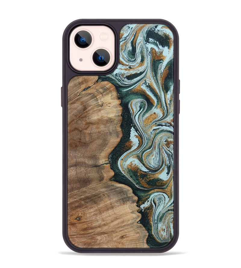 iPhone 14 Plus Wood Phone Case - Clement (Green, 794586)