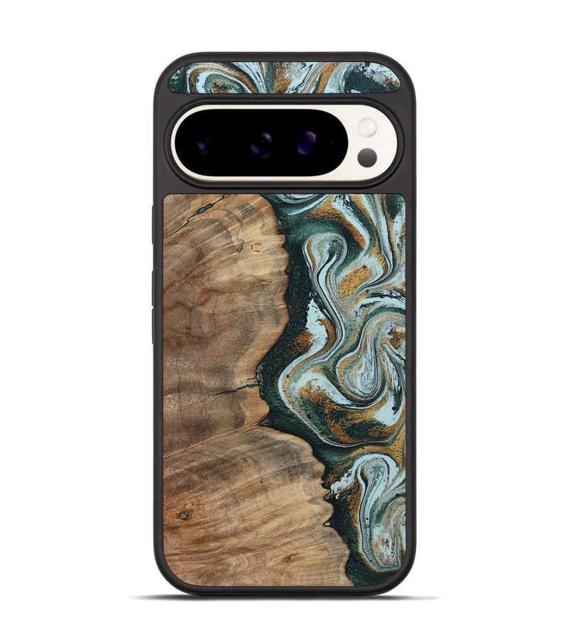 Pixel 9 Wood Phone Case - Clement (Green, 794586)
