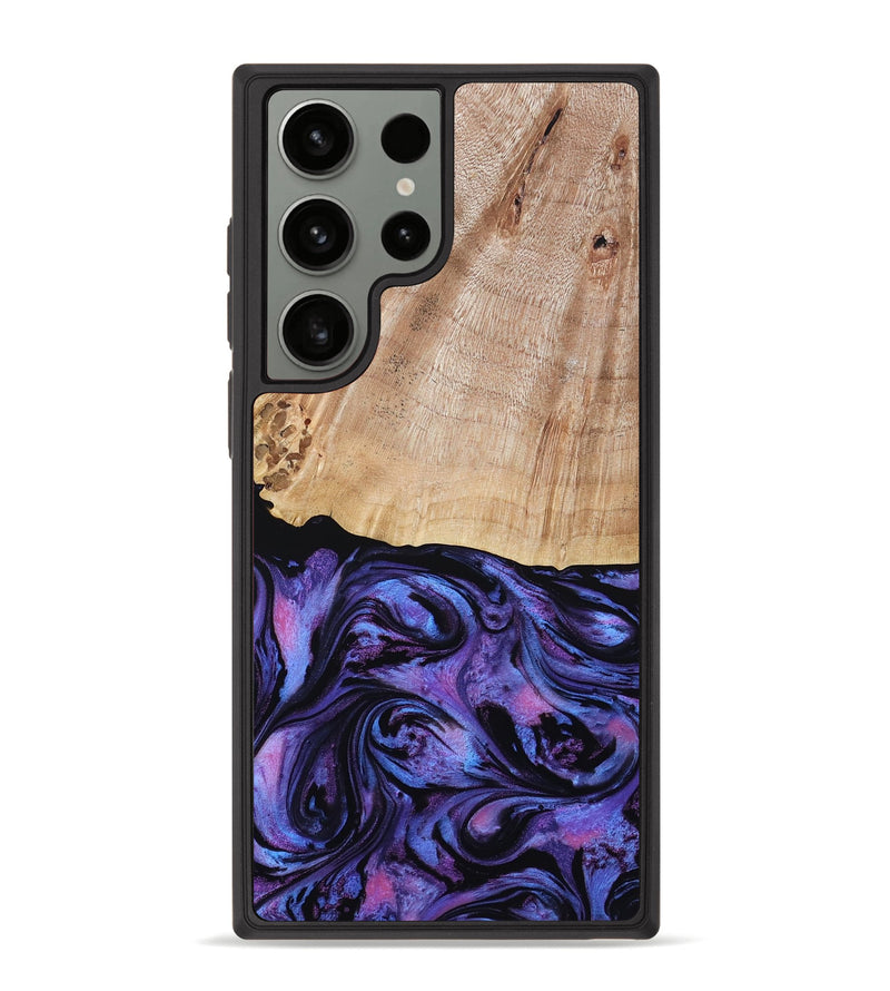Galaxy S23 Ultra Wood Phone Case - Musa (Purple, 794624)