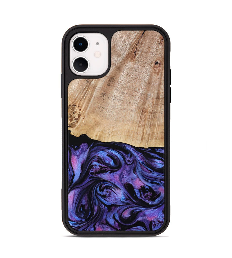 iPhone 11 Wood Phone Case - Musa (Purple, 794624)
