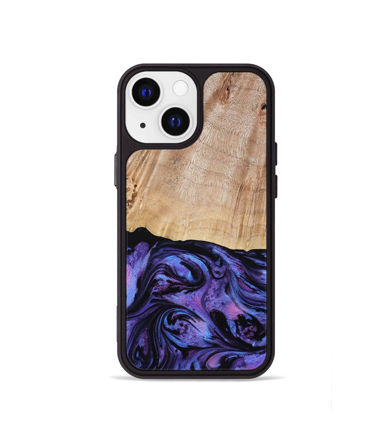 iPhone 13 mini Wood Phone Case - Musa (Purple, 794624)