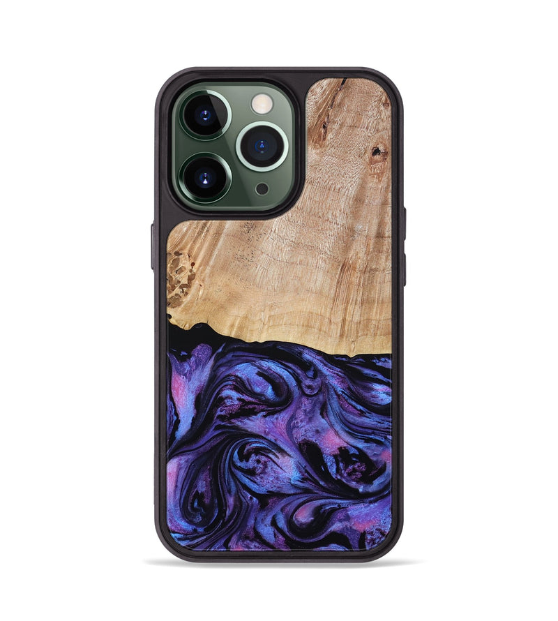 iPhone 13 Pro Wood Phone Case - Musa (Purple, 794624)