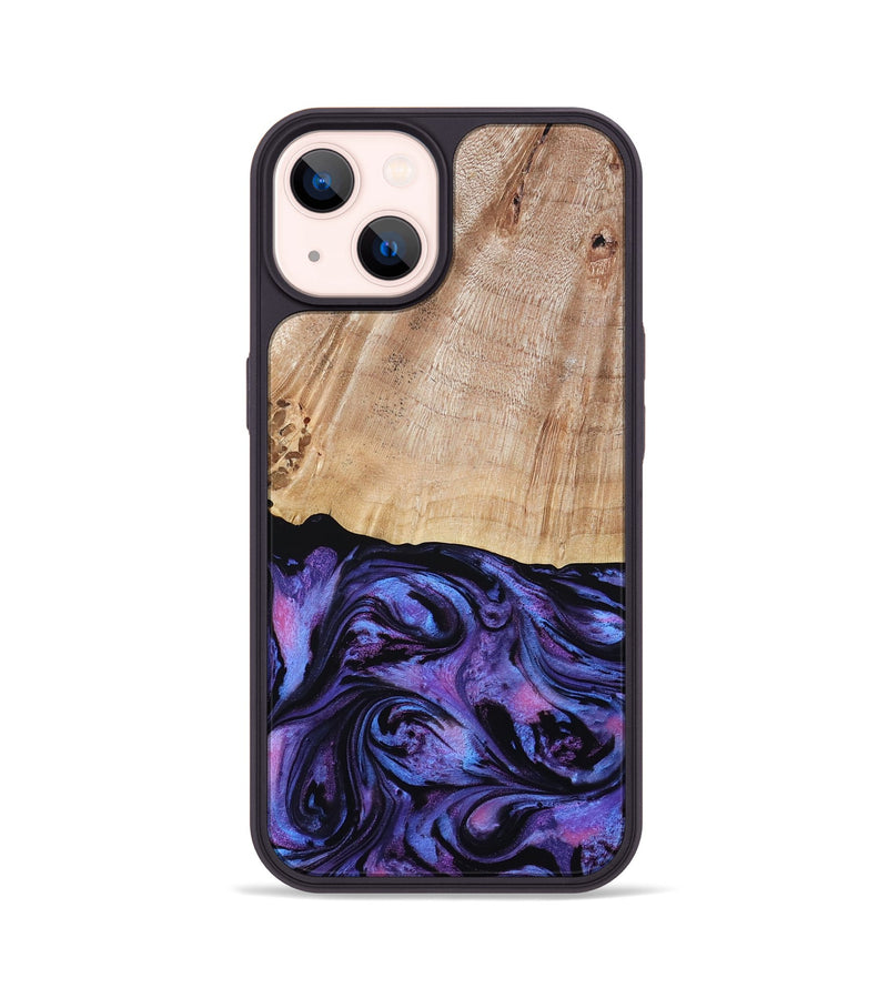 iPhone 14 Wood Phone Case - Musa (Purple, 794624)