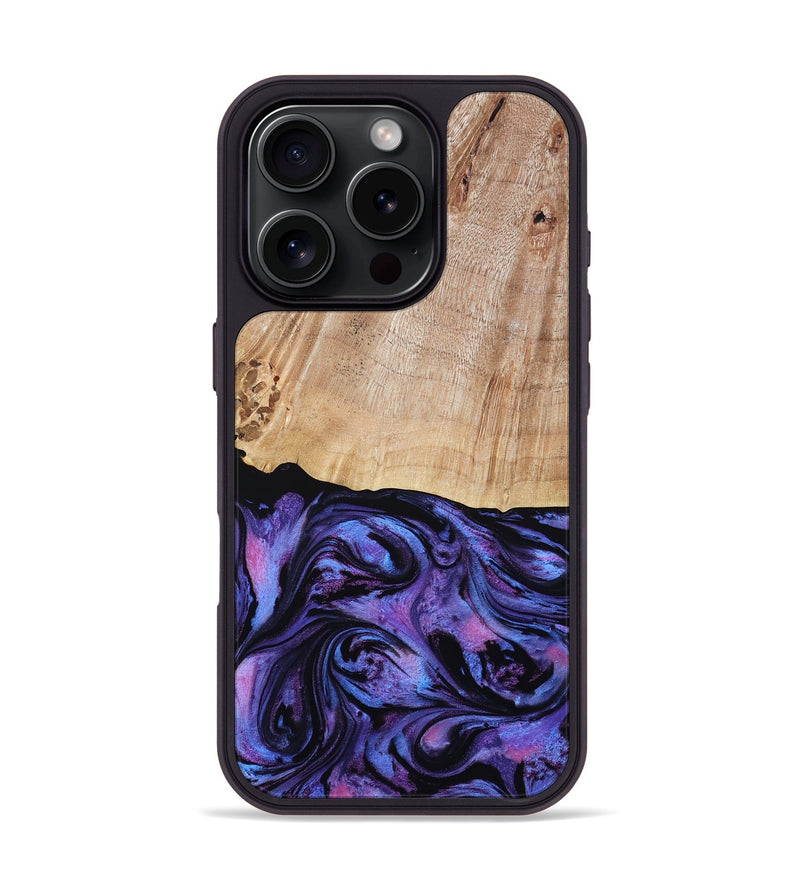 iPhone 16 Pro Wood Phone Case - Musa (Purple, 794624)
