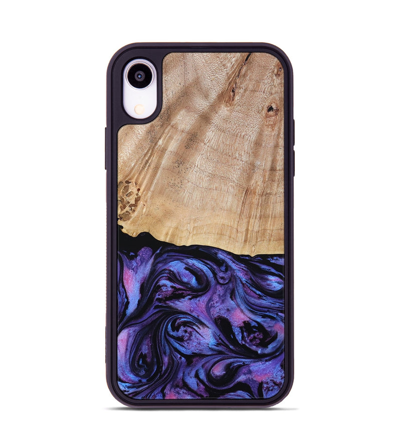 iPhone Xr Wood Phone Case - Musa (Purple, 794624)