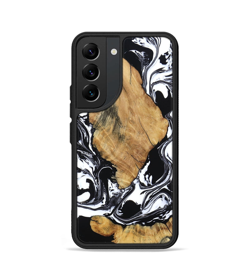 Galaxy S22 Wood Phone Case - Briar (Black & White, 794626)