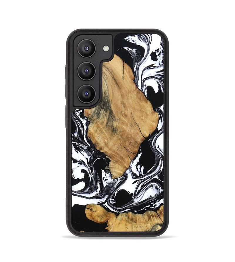 Galaxy S23 Wood Phone Case - Briar (Black & White, 794626)