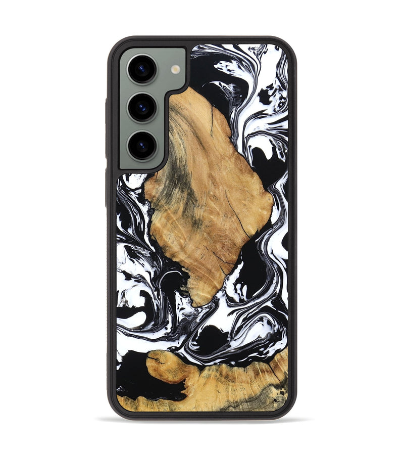 Galaxy S23 Plus Wood Phone Case - Briar (Black & White, 794626)