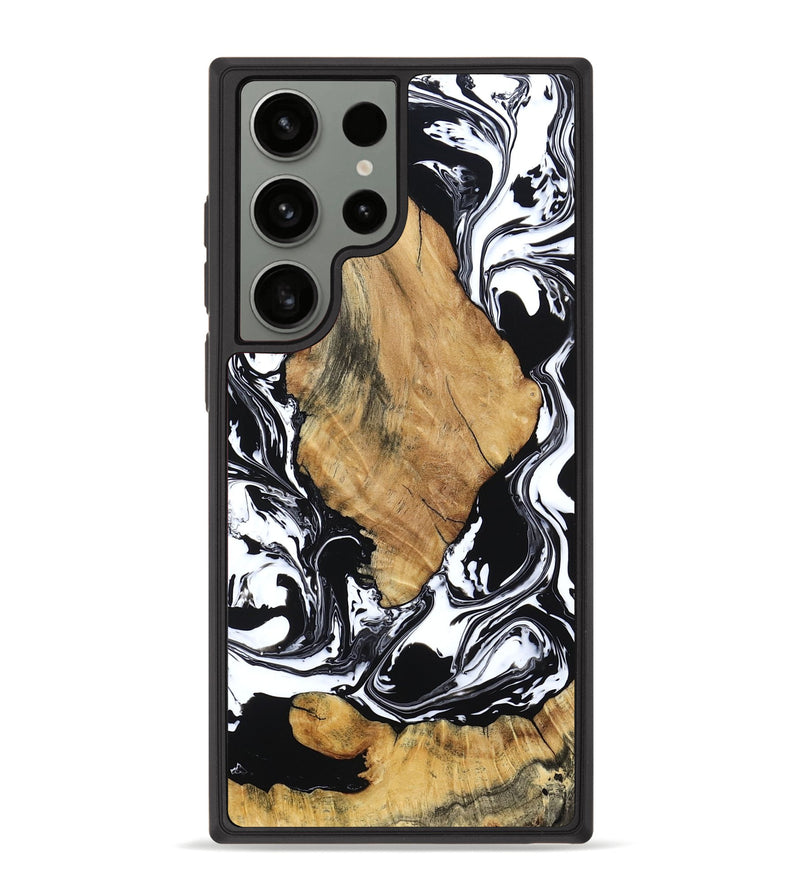 Galaxy S23 Ultra Wood Phone Case - Briar (Black & White, 794626)