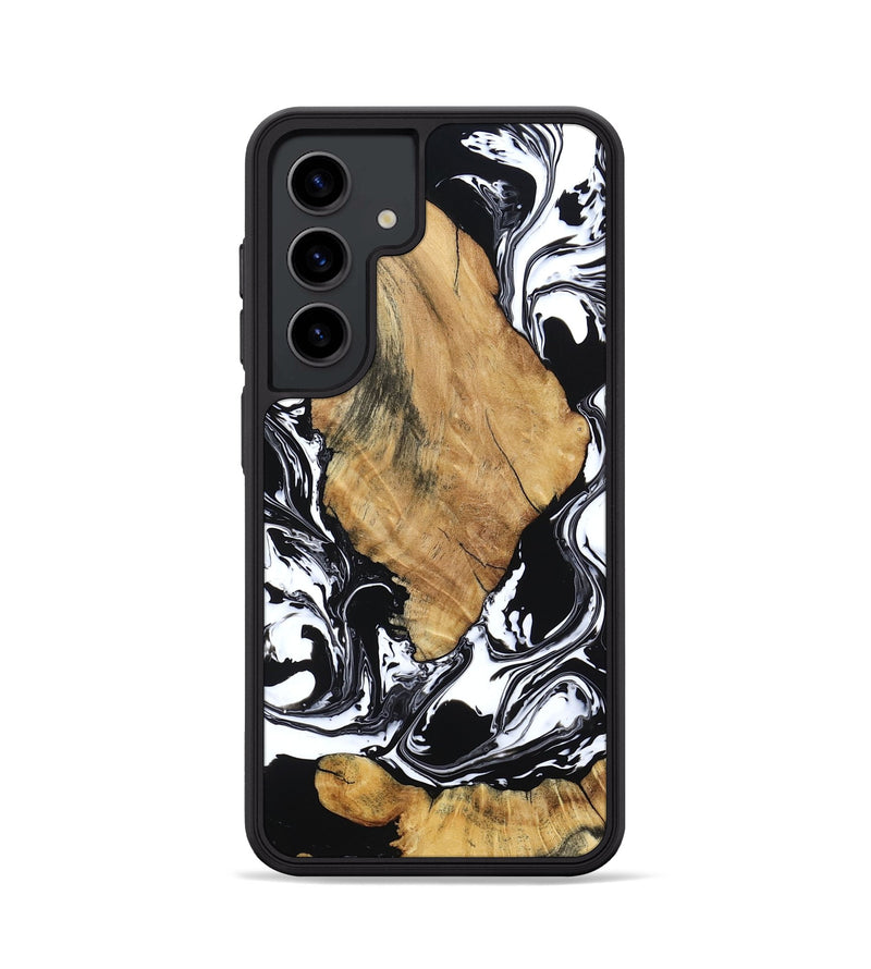 Galaxy S24 Wood Phone Case - Briar (Black & White, 794626)