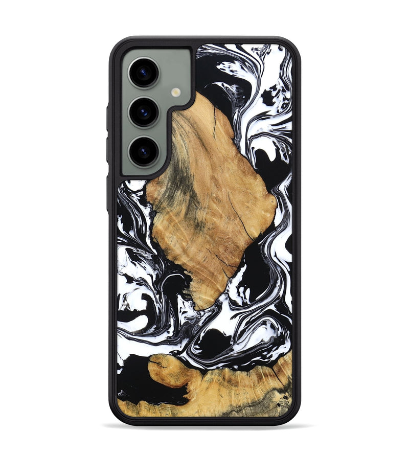 Galaxy S24 Plus Wood Phone Case - Briar (Black & White, 794626)