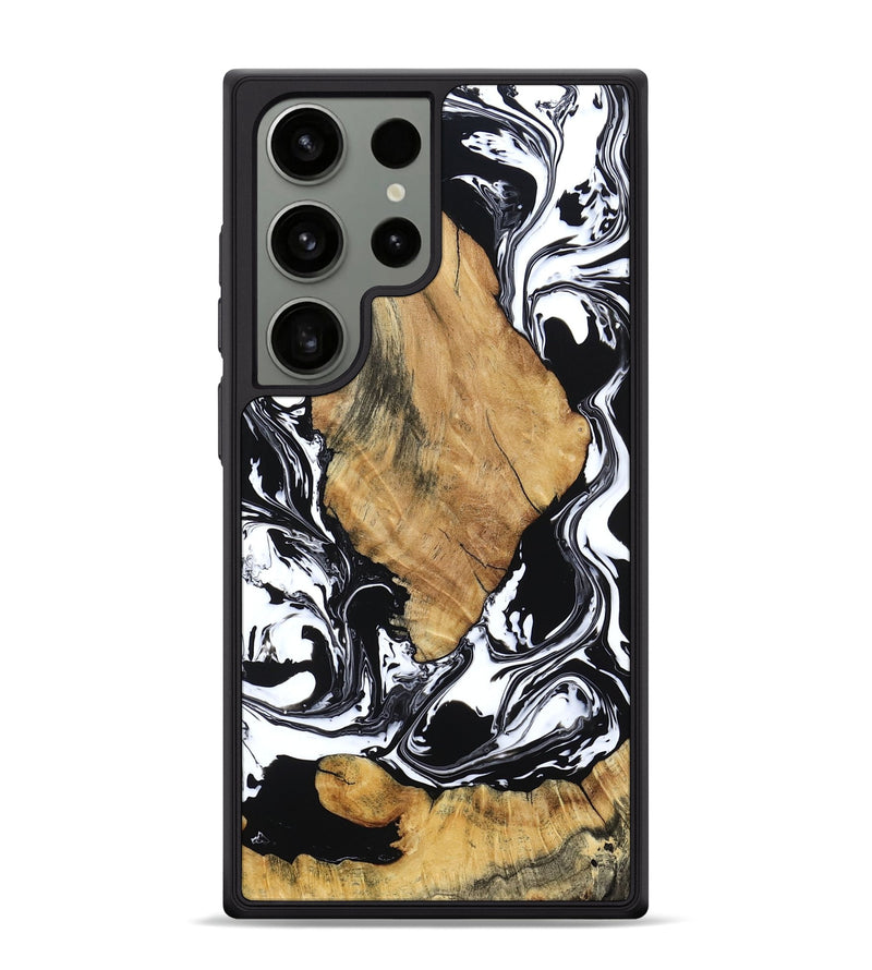 Galaxy S24 Ultra Wood Phone Case - Briar (Black & White, 794626)