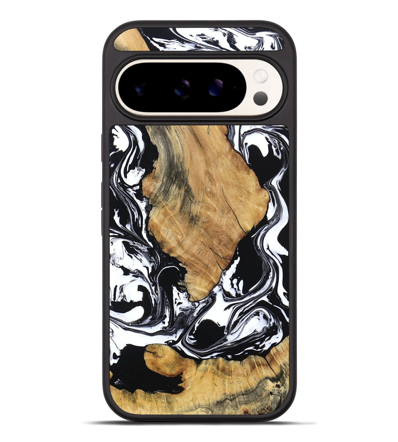 Pixel 9 Pro XL Wood Phone Case - Briar (Black & White, 794626)