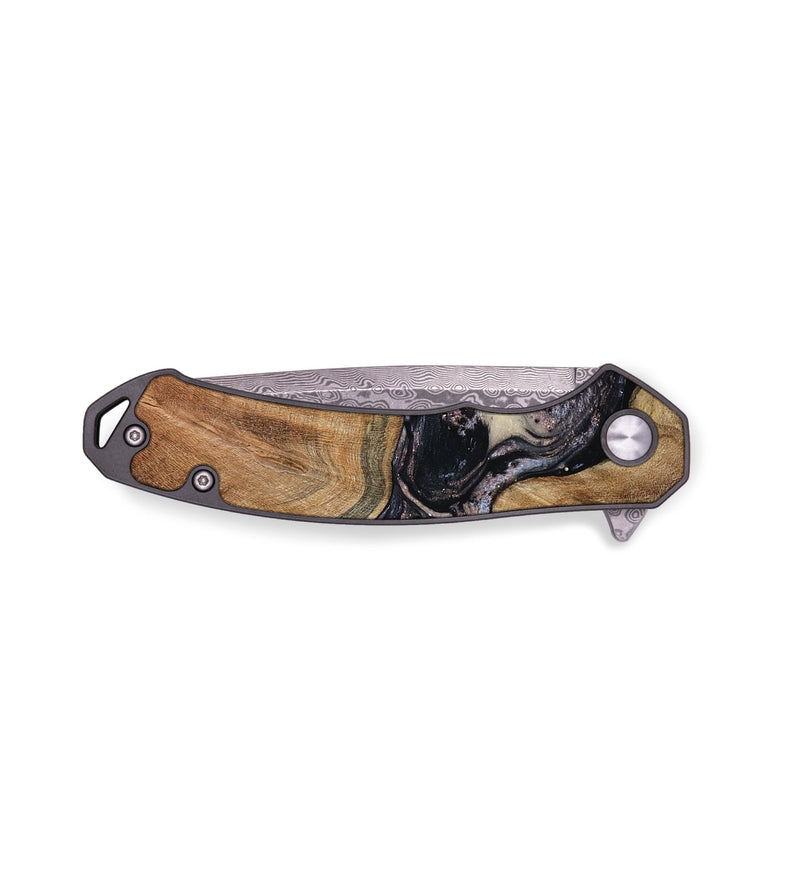 EDC Wood Pocket Knife - Naima (Black & White, 794627)
