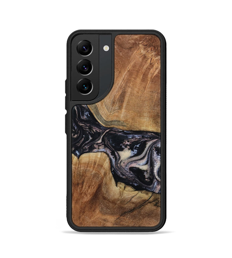 Galaxy S22 Wood Phone Case - Naima (Black & White, 794627)