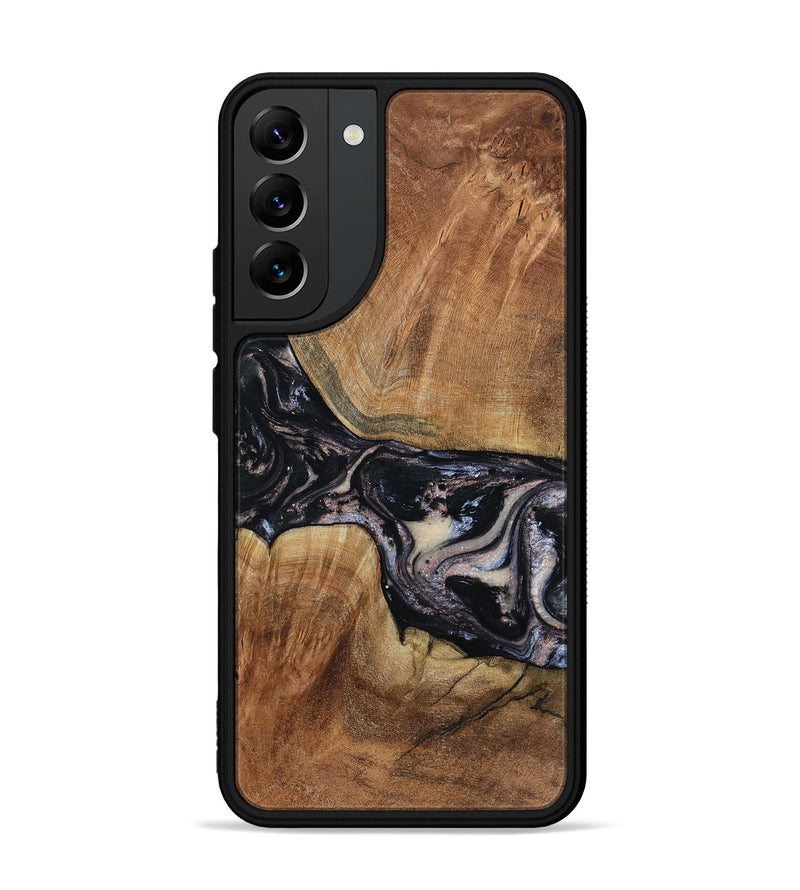 Galaxy S22 Plus Wood Phone Case - Naima (Black & White, 794627)