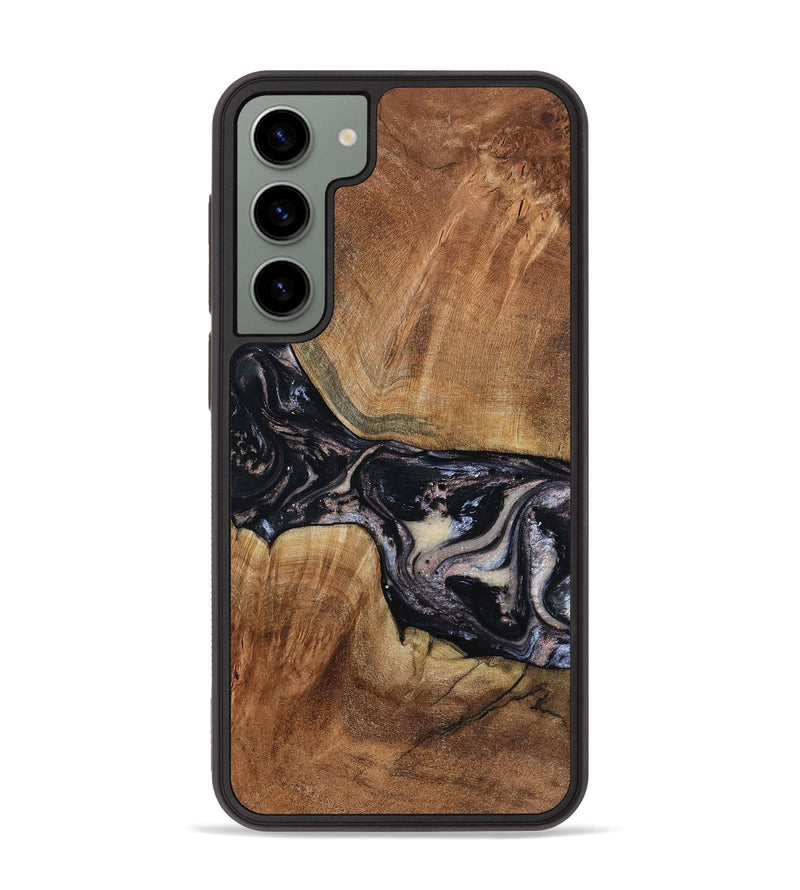 Galaxy S23 Plus Wood Phone Case - Naima (Black & White, 794627)