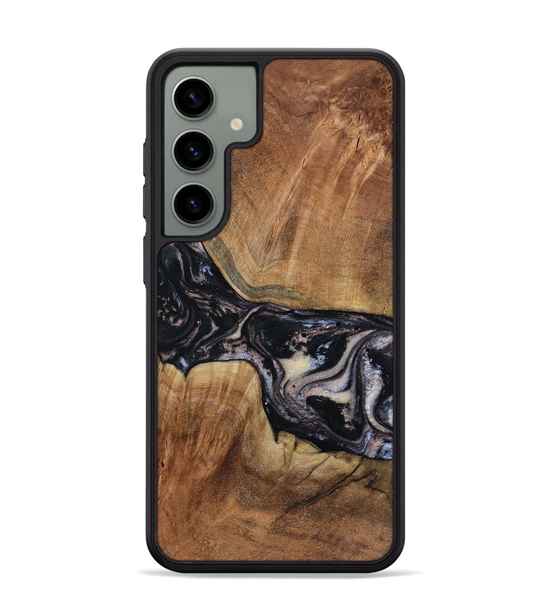 Galaxy S24 Plus Wood Phone Case - Naima (Black & White, 794627)