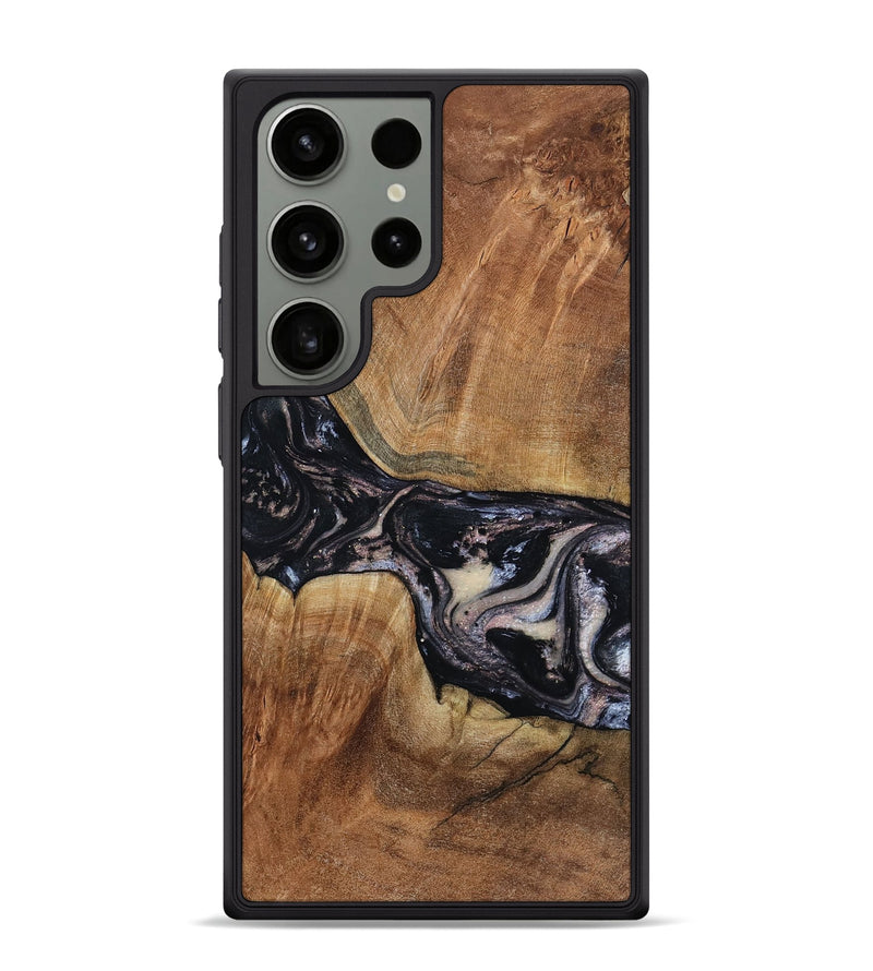 Galaxy S24 Ultra Wood Phone Case - Naima (Black & White, 794627)