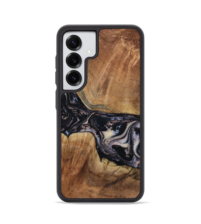 Galaxy S25 Wood Phone Case - Naima (Black & White, 794627)