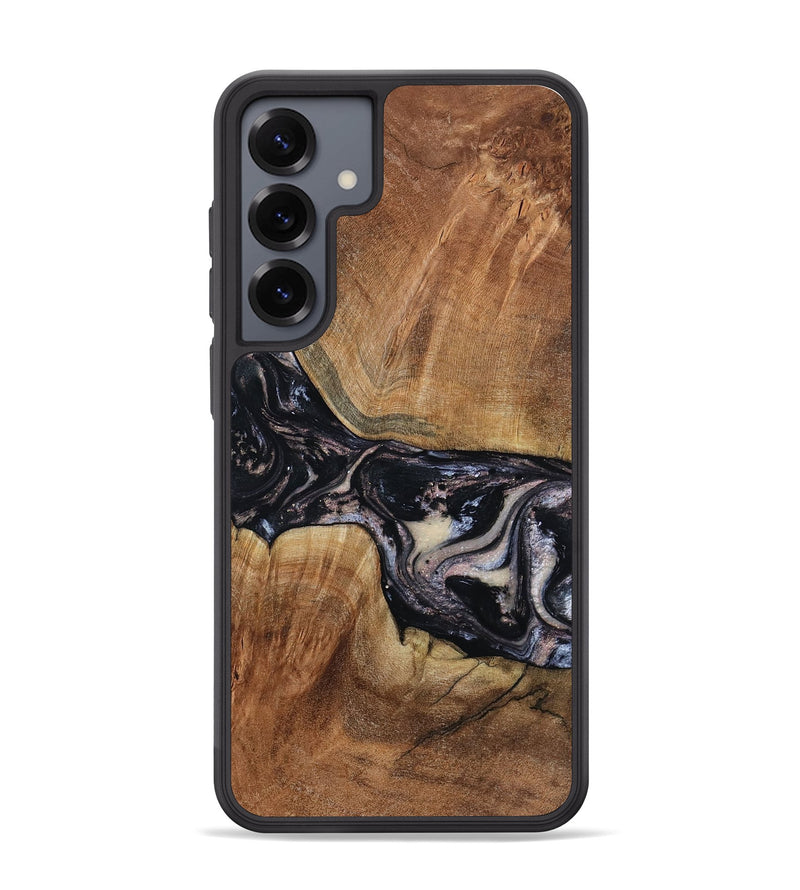 Galaxy S25 Plus Wood Phone Case - Naima (Black & White, 794627)