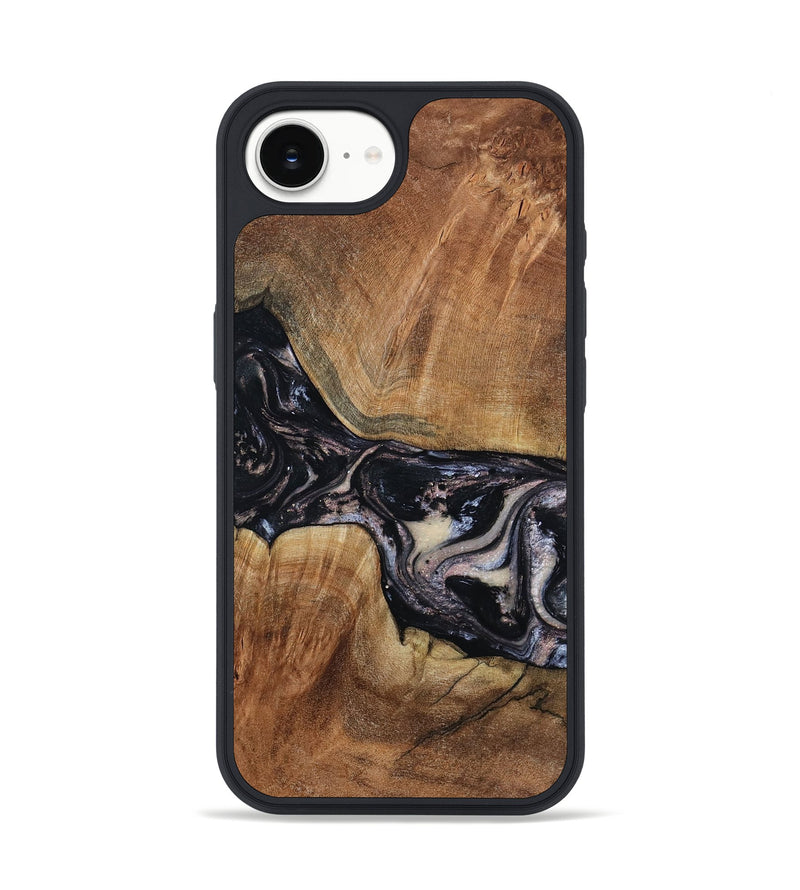 iPhone 16e Wood Phone Case - Naima (Black & White, 794627)