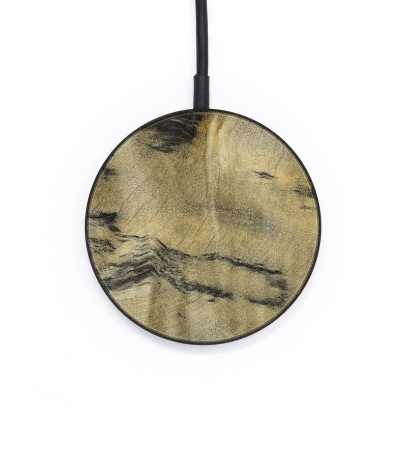 Circle Wood Wireless Charger - Raegan (Black & White, 794629)