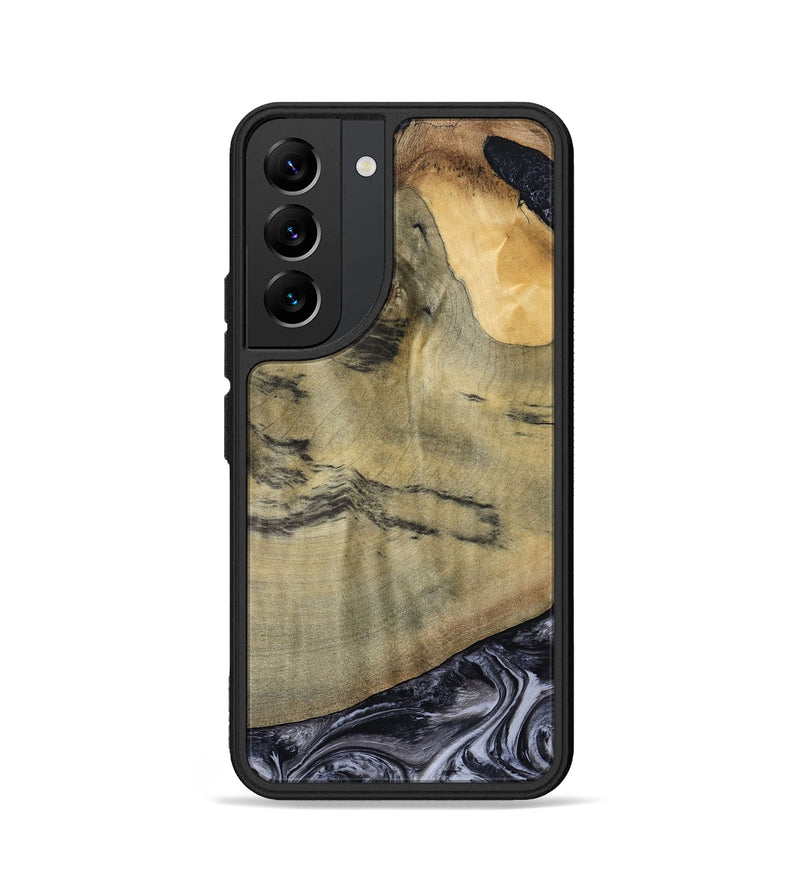 Galaxy S22 Wood Phone Case - Raegan (Black & White, 794629)