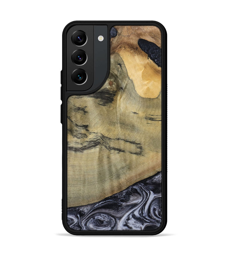 Galaxy S22 Plus Wood Phone Case - Raegan (Black & White, 794629)