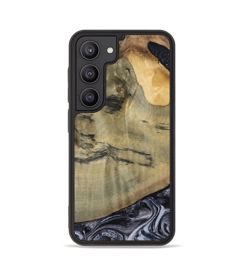 Galaxy S23 Wood Phone Case - Raegan (Black & White, 794629)