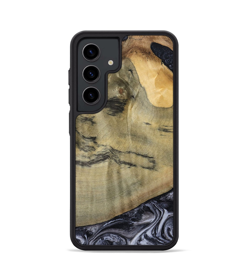 Galaxy S24 Wood Phone Case - Raegan (Black & White, 794629)