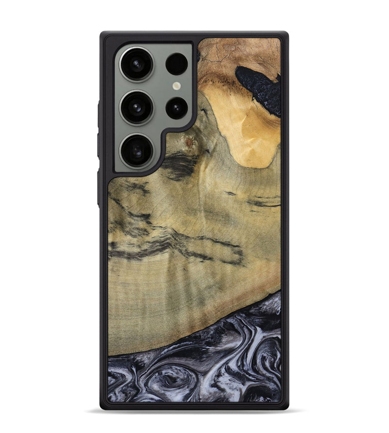 Galaxy S24 Ultra Wood Phone Case - Raegan (Black & White, 794629)