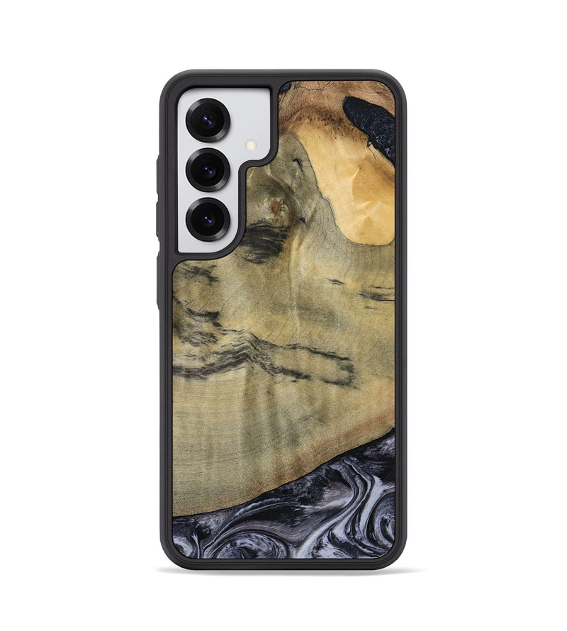 Galaxy S25 Wood Phone Case - Raegan (Black & White, 794629)