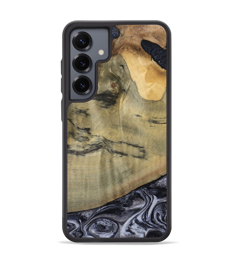 Galaxy S25 Plus Wood Phone Case - Raegan (Black & White, 794629)
