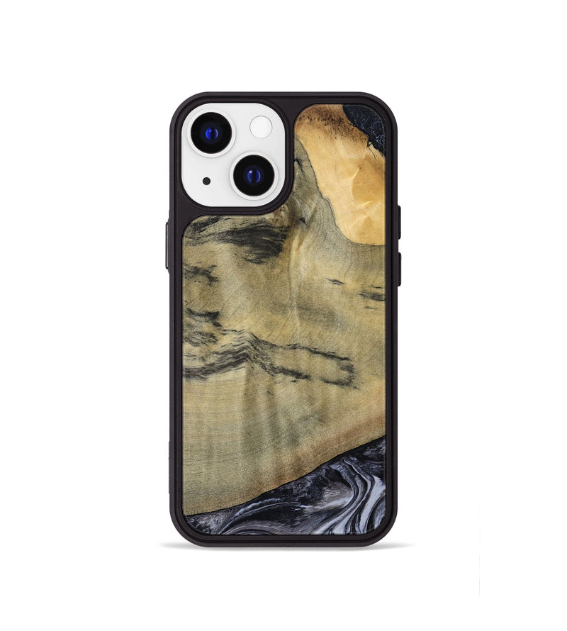 iPhone 13 mini Wood Phone Case - Raegan (Black & White, 794629)