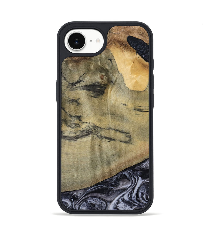 iPhone 16e Wood Phone Case - Raegan (Black & White, 794629)