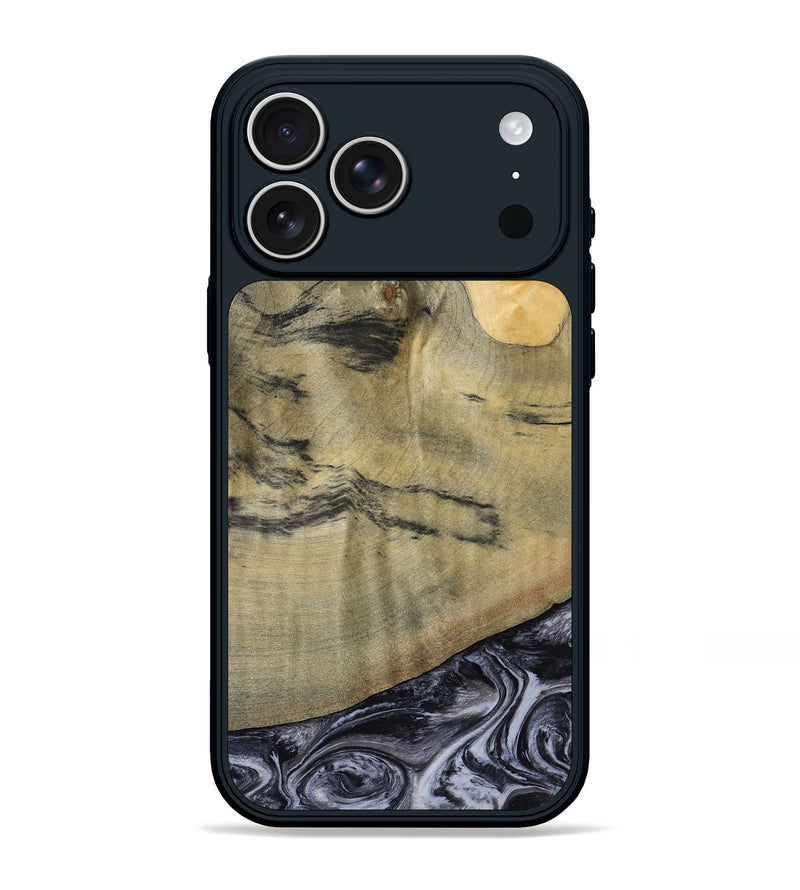 iPhone 17 Pro Max Wood Phone Case - Raegan (Black & White, 794629)