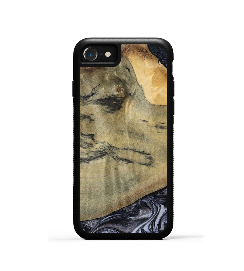 iPhone SE Wood Phone Case - Raegan (Black & White, 794629)
