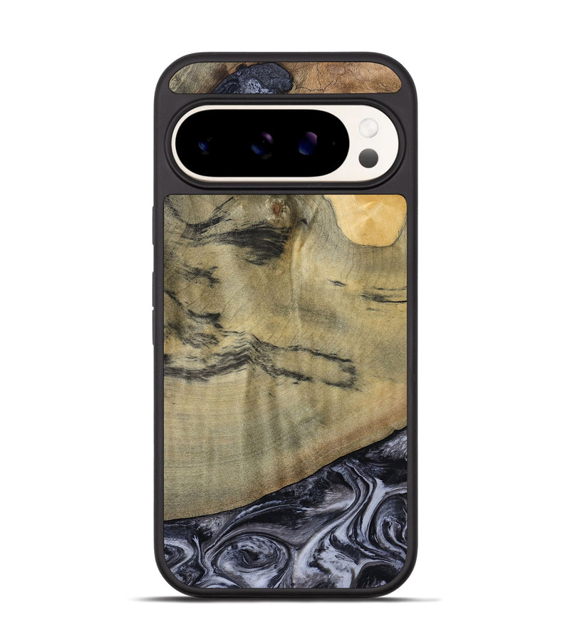 Pixel 9 Wood Phone Case - Raegan (Black & White, 794629)