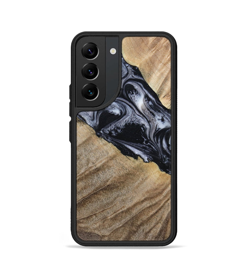 Galaxy S22 Wood Phone Case - Rita (Black & White, 794632)