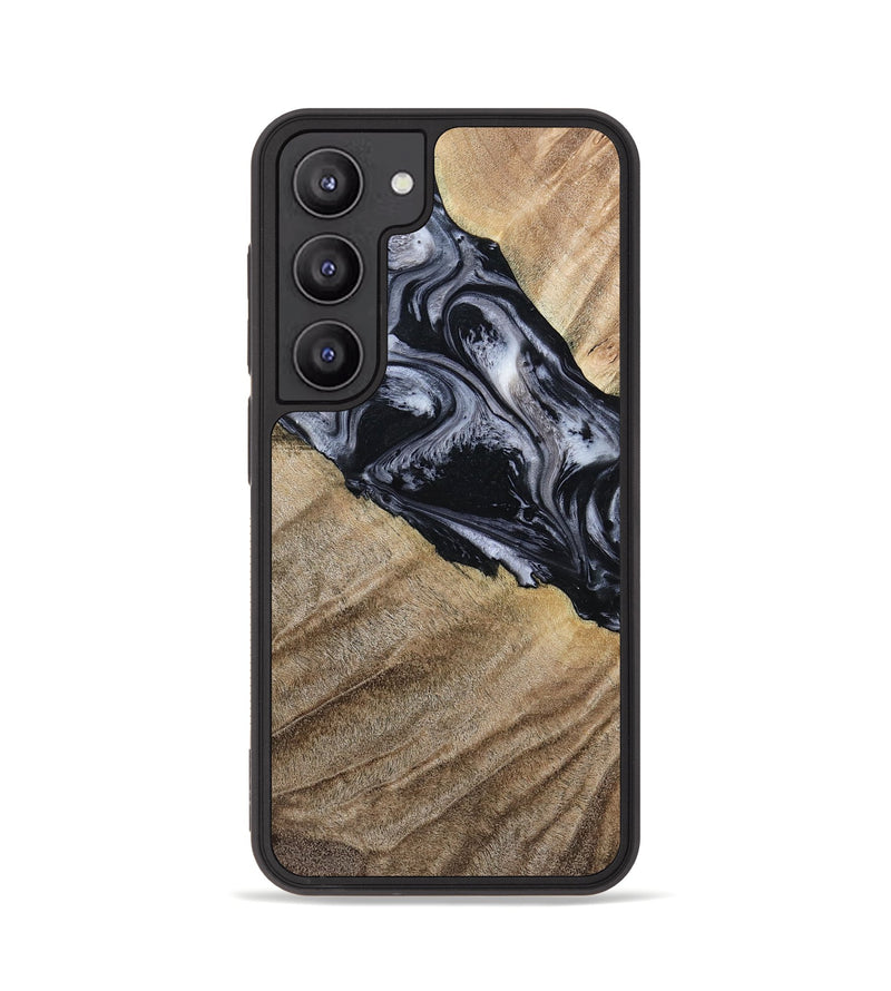 Galaxy S23 Wood Phone Case - Rita (Black & White, 794632)