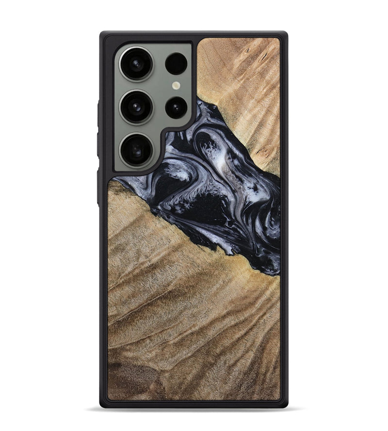 Galaxy S24 Ultra Wood Phone Case - Rita (Black & White, 794632)