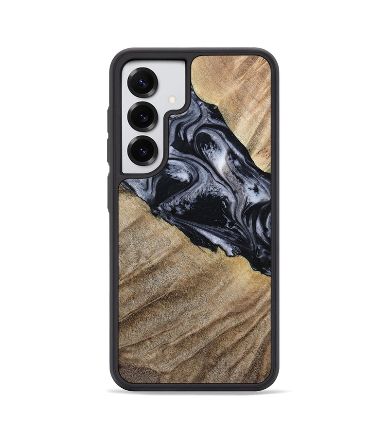 Galaxy S25 Wood Phone Case - Rita (Black & White, 794632)
