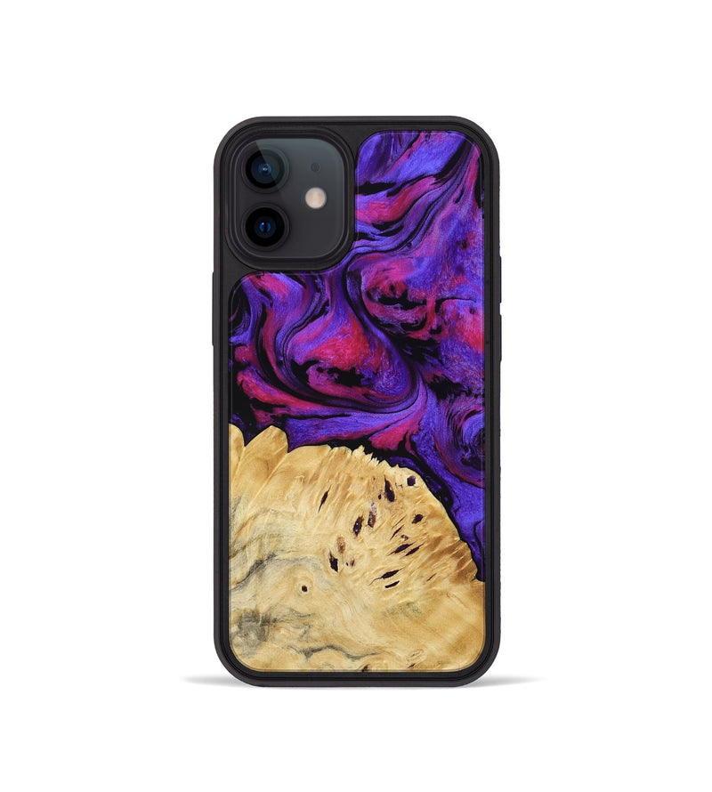 iPhone 12 mini Wood Phone Case - Shelley (Purple, 794634)