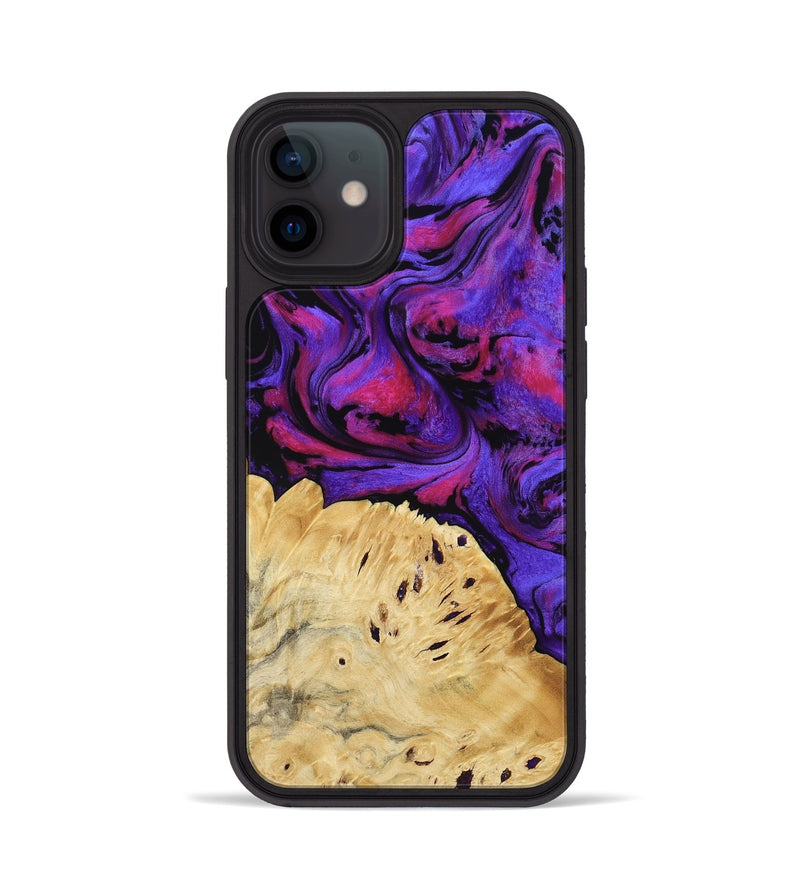 iPhone 12 Wood Phone Case - Shelley (Purple, 794634)