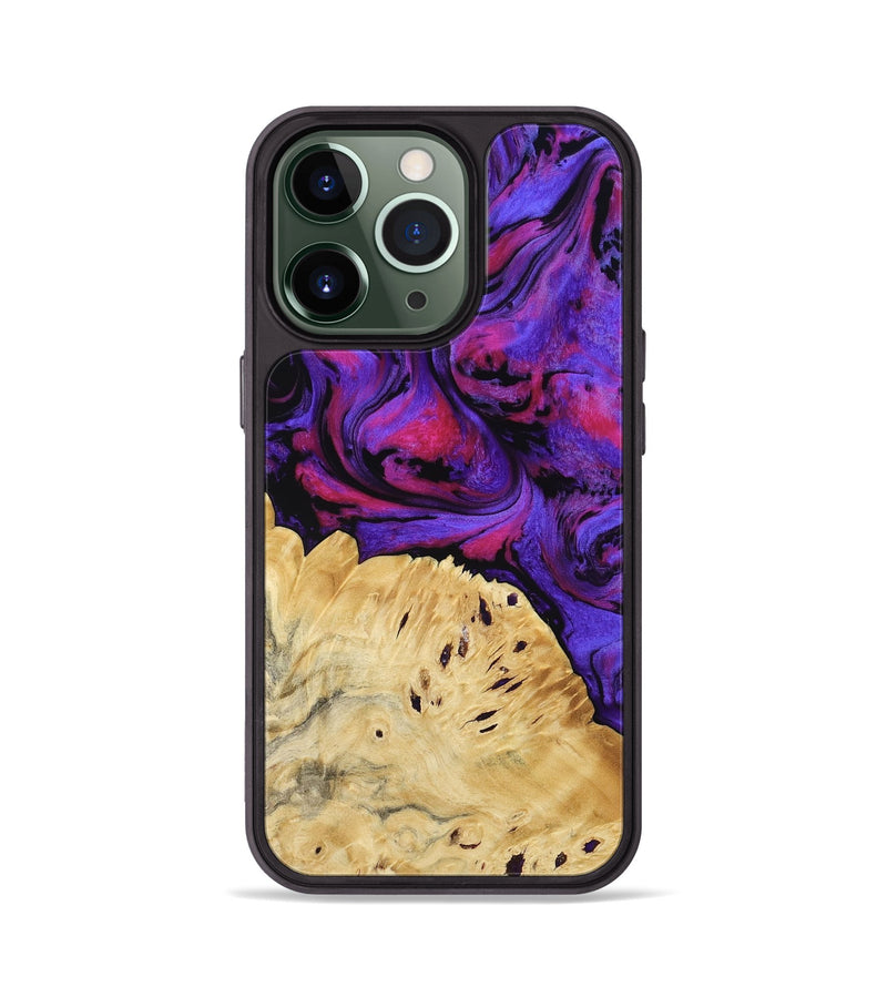 iPhone 13 Pro Wood Phone Case - Shelley (Purple, 794634)