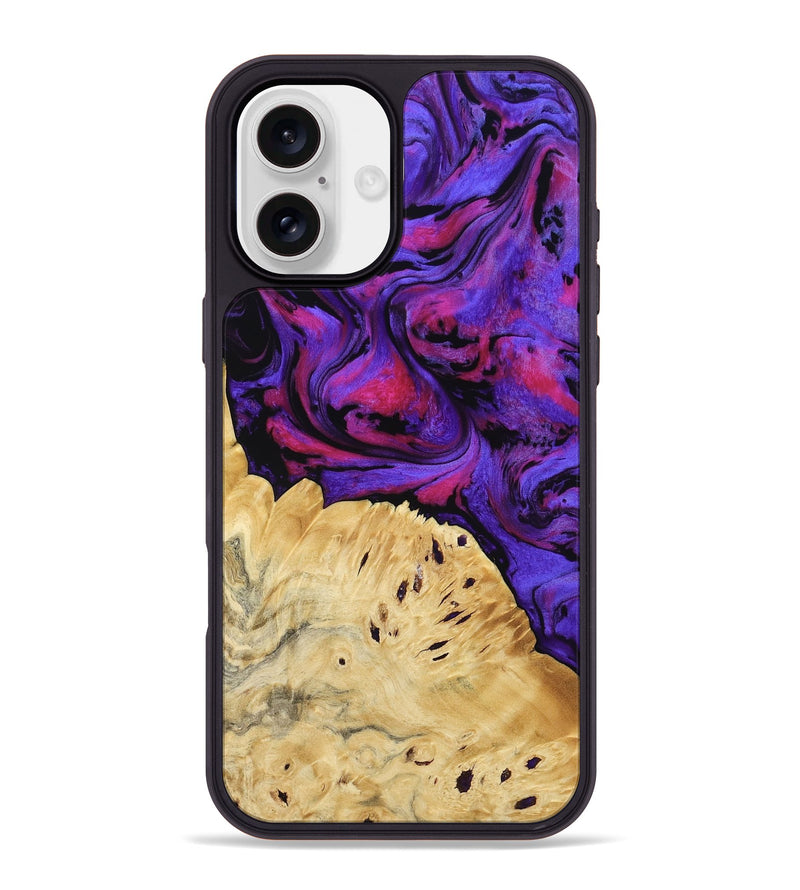 iPhone 16 Plus Wood Phone Case - Shelley (Purple, 794634)
