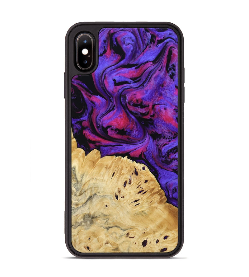 iPhone Xs Max Wood Phone Case - Shelley (Purple, 794634)